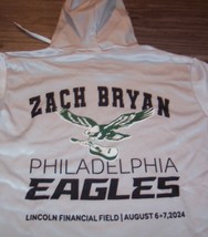 ZACH BRYAN Tour Philadelphia Eagles HOODIE HOODED Sweatshirt MENS SMALL NEW - $64.35