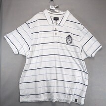 Nautica Jeans Co Striped Polo Shirt Men&#39;s 5X Big Short Sleeve Embroidere... - $28.00