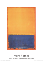 MARK ROTHKO Yellow, blue, orange (1955) - £59.35 GBP