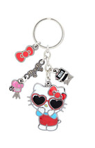 Universal Studios Sanrio Hello Kitty Actress Film Movie Star Metal Keychain NWT - £15.98 GBP