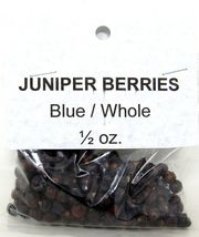 Whole Blue Juniper Berries Dried Culinary 1/2 oz Herb Pure Keto Vegan No... - $10.88