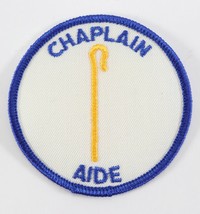 Vintage Chaplain Aide Blue Insignia Round Boy Scouts BSA Position Patch - $11.69