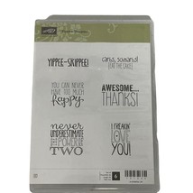 Stampin&#39; Up! Yippee-Skippee! Stamp Set Retired Sayings - £7.67 GBP