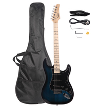 Glarry GST Stylish Electric Guitar Kit with Black Pickguard Dark Blue - £117.98 GBP