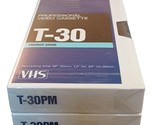 Lot of 2 Sony T-30PM Professional Video Cassette Tape Rare Format - £11.83 GBP
