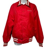 vintage don alleson womens varsity athletic red baseball jacket Size M - £31.14 GBP