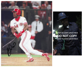 Eric Davis signed Cincinnati Reds baseball 8x10 photo proof COA autographed. - £77.85 GBP