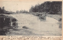 Saco Maine ~ Great Falls Di Il Saco Fiume ~1906 Foto Cartolina - £6.74 GBP