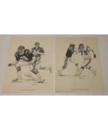 $15 Ross Browner Anthony Munoz Vintage Shell Oil NFL Prints Cincinnati B... - £9.49 GBP