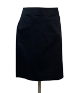 Nicole Miller Black Straight Cotton Blend Skirt, Women&#39;s Size 8, NWT - $26.05 CAD