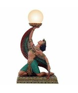 Ancient Egypt Winged Egyptian Goddess Isis Figural Table Lamp 18&quot; Tall - $177.70 CAD