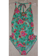 NWT WOMENS Oh Baby by MOTHERHOOD MATERNITY FLORAL TANKINI SWIMSUIT   SIZE S - $25.20