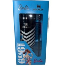 NEW 1959 Original Barbie Stanley The FlowState Quencher 40oz Tumbler Cup Black - £69.62 GBP