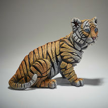Tiger Cub Sculpture by Edge Sculpture Stunning Piece 9.5" Long Baby Wild Animal image 8