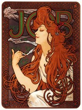 7553.Decoration Poster.Home Room wall design.Job smokes.Mucha Art Nouvea... - $23.97 CAD+