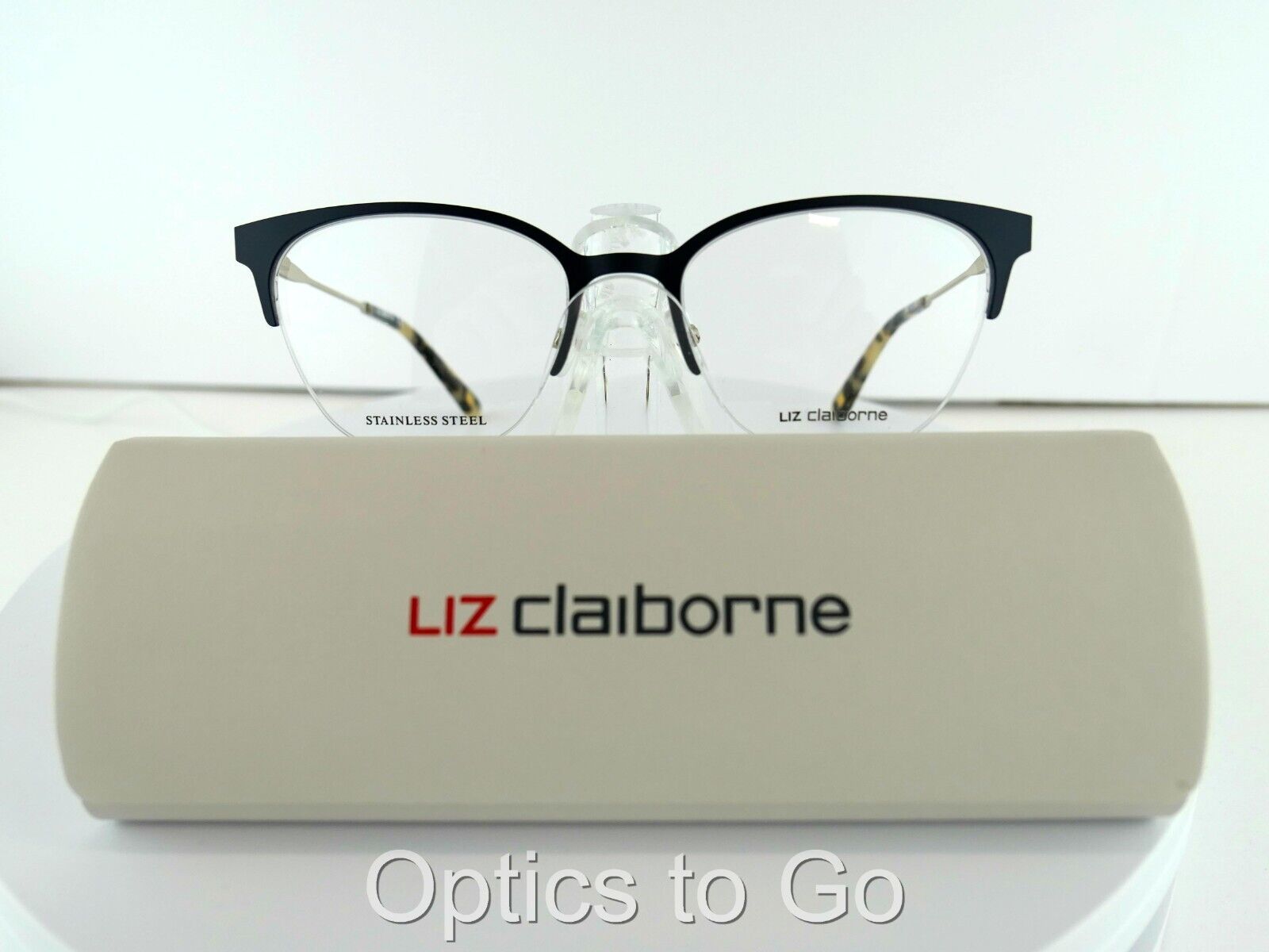 Primary image for LIZ CLAIBORNE L 658 (KY2) BLUE GOLD 51-18-135 STAINLESS STEEL Eyeglass frames