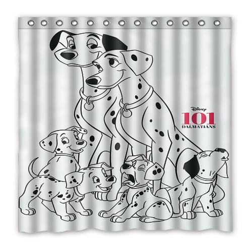 New!!! 101 Dalmatians Custom Waterproof Polyester Shower Curtain 4 Size Item image 10