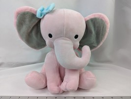 Bedtime Originals Pink Elephant Plush 10 Inch Lambs Ivy Stuffed Animal Toy - $9.95