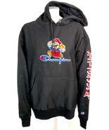 Champion x Super Mario Bros Reverse Weave Super Mario Chenille Kanji Hoo... - $162.75 CAD