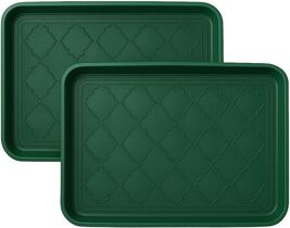 2 Pack green Boot Trays 16.5"x12.5" Waterproof Shoe Mats Floor Protectors - $16.82