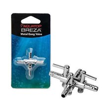 Aquatop BREZA Metal Gang Valve 3-Way Silver 1ea - £8.66 GBP