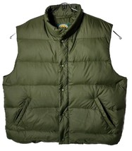 Cabela&#39;s Men&#39;s Size XL Puffer Green Goose Down Winter Snow Warm Weather Vest - £40.08 GBP