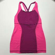 Lululemon Energy Tank Hyper Stripe Raspberry sz 4 - $24.99