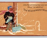 The Wienerwurst Man Disagreeable Jobs Series Comic UNP DB Postcard H16 - $19.75