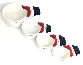 The Bake Shop Measuring Cups Snowman Holidays Christmas New - $24.70