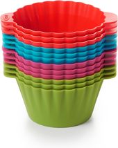 12 pcs Reusable Good Grips Silicone Baking Cups, Multicolor BRAND NEW - £26.37 GBP