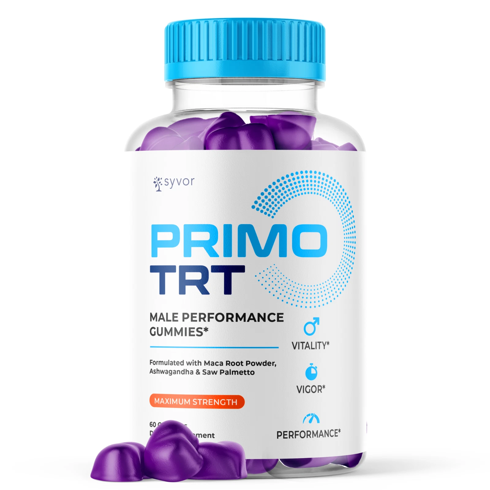 Primo TRT Men&#39;s Gummies Advanced Pro Formula Chewable Supplement 60 Gummies - $1,062.81 MXN