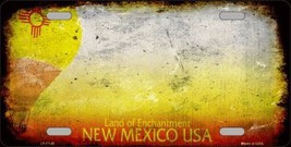 New Mexico State Background Rusty Novelty Metal License Plate LP-8149 - £17.48 GBP