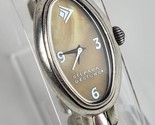 Silpada Designs Sterling Silver Women&#39;s Oval Watch Silver Sada Link leat... - £54.74 GBP