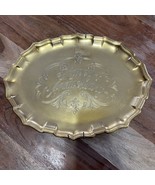 IKORA Vintage 24K Gold Plated Happy Anniversary Serving Platter/Tray 12” - €20,34 EUR