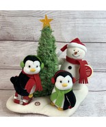2006 Hallmark Jingle Pals Very Merry Trio Animated Singing Snowman and P... - $33.85 CAD