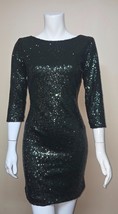 Gianni Bini Green Sequin Bodycon Cocktail Dress Women Size SMALL NEW Ret... - $49.49