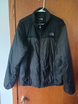 The North Face Mens Size Large Black Gray Long Sleeve Lightweight Puffer Jacket - £30.56 GBP