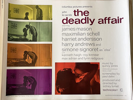 The Deadly Affair 1966 vintage movie poster - £78.96 GBP