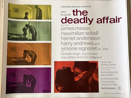 The Deadly Affair 1966 vintage movie poster - £77.31 GBP