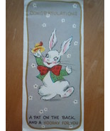 Vintage Congratulations Bunny A Sunshine Greeting Card   - £4.74 GBP