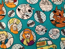 Scooby Doo and the Gang Velma Print 100% Cotton Fat Quarter 18&quot;x22&quot; NEW Mask - £5.39 GBP