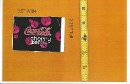 Medium Square Size Coca Cola Cherry ZERO LOGO Soda Vending Machine Flavor Strip - £3.14 GBP