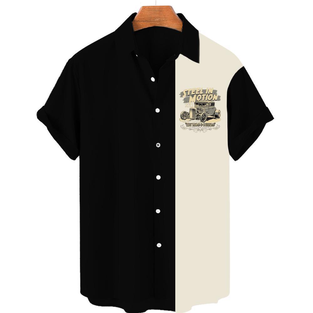 Hot Rod Steel in Motion Hawaiian shirt for men - $29.00