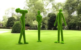 Outdoor Man Yard Decor Synthesizer, Realist, Dreamer Topiary Green Figures cover - £1,648.76 GBP
