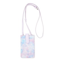 No Boundaries Women&#39;s Square Phone Crossbody, Tie Dye Purple One Size - £14.09 GBP