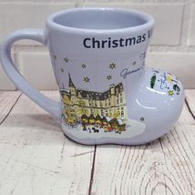 Christmas Village German Market Ceramic Boot Mug from Philadelphia PA, 3... - $16.08 CAD