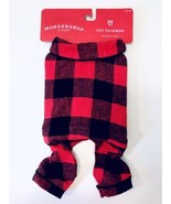 WonderShop Red &amp; Black Buffalo Plaid Size XS Up To 10lbs Cozy Fleece Pet... - £9.55 GBP