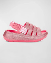 UGG Sport Yeah Slides Sandal Sandals Glitter Pink Girls 5 - £31.13 GBP
