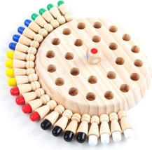Wooden Memory Match Stick Chess Game Color Memory Chess Funny Block Boar... - $30.45