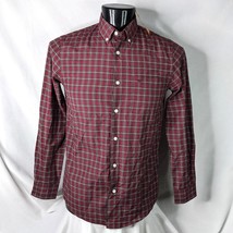 Men&#39;s Shirt Dockers Men&#39;s Long Sleeve Shirt Red Plaid NWT Small - $14.25